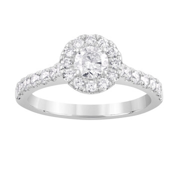 D-GOLD Sterling Silver Black & White Round Diamond Fashion Ring (0.12 Cttw)