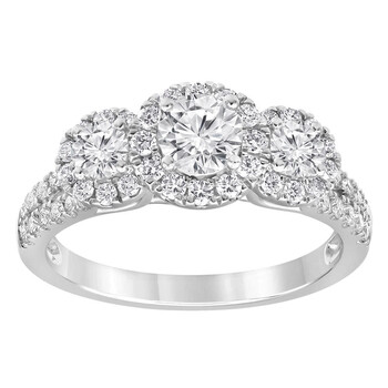 14K White Gold 1.25 CTTW LAB GROWN Diamond Engagement Ring (G-H, SI1-SI2) TXR01549 14K White Gold 1.25 CTTW LAB GROWN Diamond Engagement Ring (G-H, SI1-SI2) TXR01549