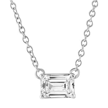 14KT White Gold 0.65 Carat Lab Grown Diamond Pendant Necklace for Women LGD-JOP3517-GW3