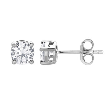 14KT White Gold 0.80 Carat Lab Grown Diamond Stud Earrings for Women LGD-KE33671-GW1