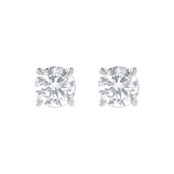 14KT White Gold 1.25 Carat Lab Grown Diamond Stud Earrings for Women LGD-JOE1202X2-GW89
