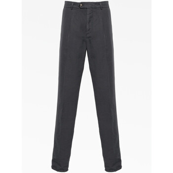 Brunello Cucinelli Anthracite Plaid Tailored Trousers, Brand Size