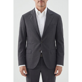 Brunello Cucinelli Men's Medium Grey Wool Blazer, Size 46