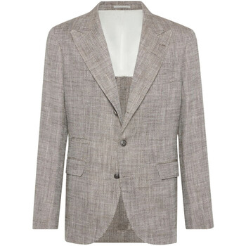 Brunello Cucinelli Lobster Wool Silk Printed Blazer, Brand Size 50