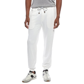 Brunello Cucinelli Cream Tailored Athletic Trousers, Size Small