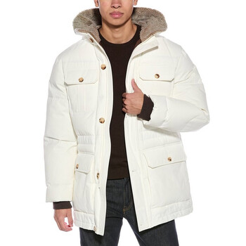 Brunello Cucinelli Men's Light Grey Hooded Jacket, Size M