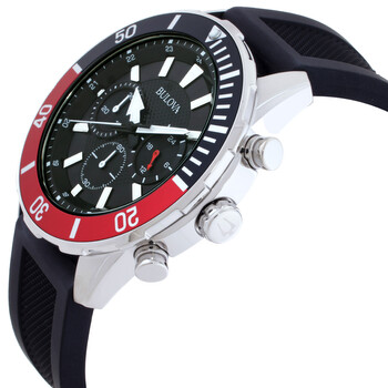 Chronograph Quartz Black Dial Men's Watch 98A258