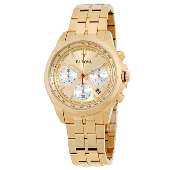 Classic Chronograph Quartz Champagne Dial Men's Watch 97B217