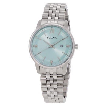 Bulova Duality Quartz Blue Dial Ladies Watch 96X160 