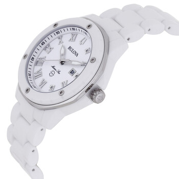 Marc Anthony Marine Star Quartz Diamond White Dial Ladies Watch 98P222