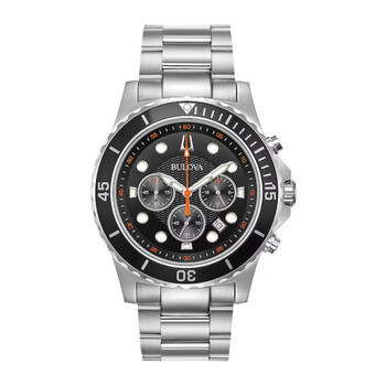 Marine Star Chronograph Quartz Black Dial Men's Watch 98B326