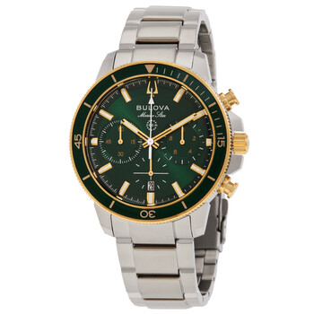 【稼動】BULOVA MarineStar 98B301 メンズ　クロノグラフ Bulova Marine Star Chronograph Blue Dial Men's Watch 98B301