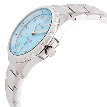 Marine Star Quartz Blue Dial Ladies Watch 96P248