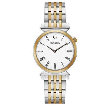 New Gorgeous Bulova Regatta 96L275 Silver Women\'s Bracelet Watch w/ White Dial Bulova Regatta Ladies White Dial Stainless Steel Quartz  main image 3