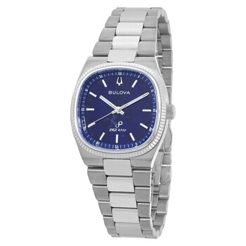 Bulova Super Seville Quartz Blue Dial Men's Watch 98A337