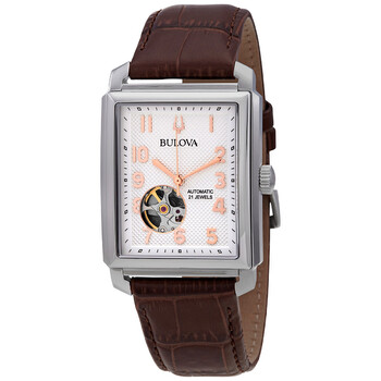 Sutton Automatic Silver White Dial Men's Watch 96A268