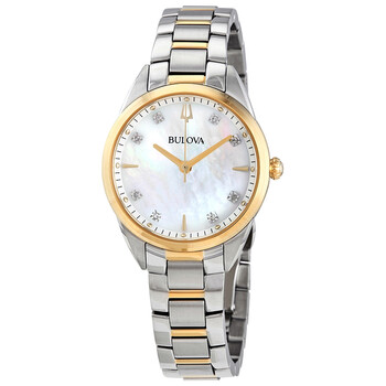 BULOVA ♦ 97P150 Sutton Classic Quartz Ladies Watch Silver-Tone Dial Stainless Steel Bracelet Sutton 97P150 | Bulova