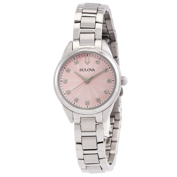 Bulova Marine Star Quartz Blue Dial Ladies Watch 96P248 042429597433 ...