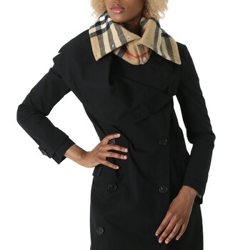 Burberry Reversible Check Wool Silk Scarf 8084653