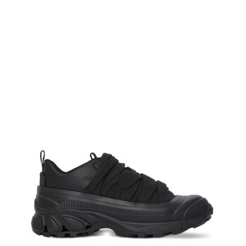 Burberry Arthur Leather Lace-Detail Sneakers, Brand Size 44