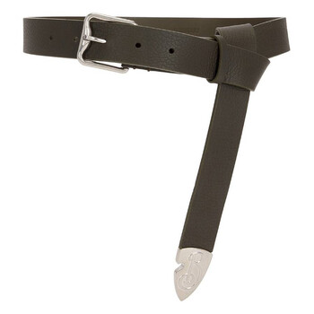 Burberry Studded 35 Leather Belt, Size 110 8103310 - Jomashop