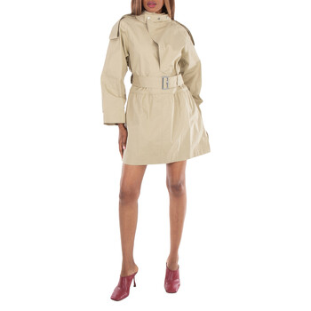 Burberry Belted Gabardine Trench Mini Dress, Brand Size 10 ( US