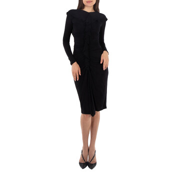 【関税込み】balenciaga UPSIDE DOWN' DRESS Balenciaga Sunbleached Black Upside Down Denim Midi Dress