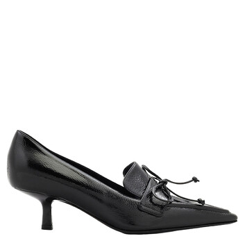 23SS 新品JIMMY CHOO Patent Elinor 45 Pumps JIMMY CHOO Elinor 45 bow-detailed patent-leather pumps | THE