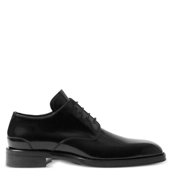 Burberry Black Patent Leather Lace-Up Derby Shoes, Brand  display picture 3