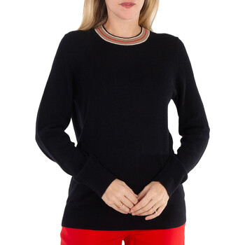 BURBERRY ブラック ノースリーブ セーター Burberry Zadine Ribbed-Knit Off-Shoulder Top, Size Small 8063363