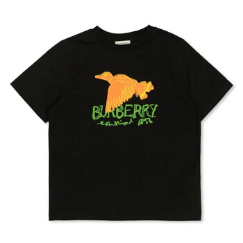 BURBERRY Tシャツ 6Y Men's Burberry FW20 Logo Cotton Loose Version Round Neck