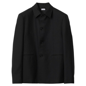 Burberry Loose Fit Wool Tailored Jacket, Brand Size 56 ( US