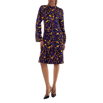 Burberry Dandelion Asymmetric-Skirt Dress, Brand Size 4 ( US