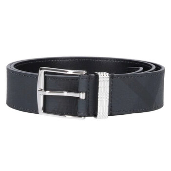 Burberry Wide Leather Rocking Horse Belt, Size Medium