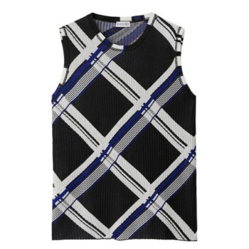 Burberry Check Stretch Cotton Blend Tank Top, Size Small 8088092