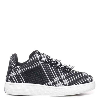 Burberry Check Knit Box Low-Top Sneakers, Brand Size 36 ( US Size