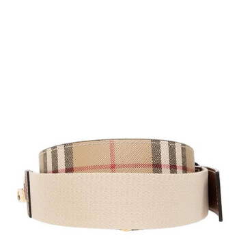 Check Logo Panelled Bag Strap