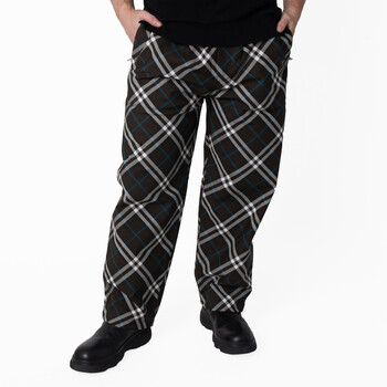 Burberry Check Wool Tailored Trousers, Brand Size 44 ( Waist Size