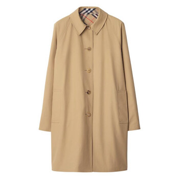 Burberry Reversible Check Wool Long Car Coat, Brand Size 4 ( US