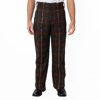 Burberry Check Wool Tailored Trousers, Brand Size 44 ( Waist Size