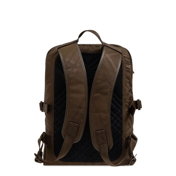 Checked Jacquard Zipped-Up Backpack