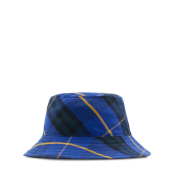 ★Burberry★EKD コットン バケット ハット Check EKD Cotton Blend Bucket Hat in Sand - Men | Burberry