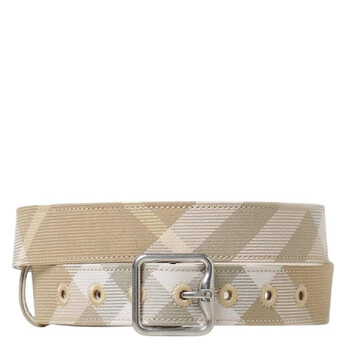 Burberry Check Pattern B Buckle Belt, Size Large 8081755