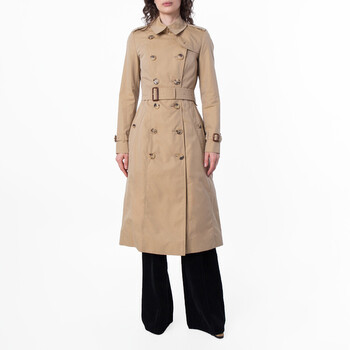 Burberry The Long Chelsea Heritage Belted Trench Coat, Brand Size