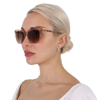 Clare Brown Gradient Butterfly Ladies Sunglasses BE4308 400613 56