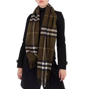 SCARF 168 CM IN DARK GRAY CASHMERE 394721