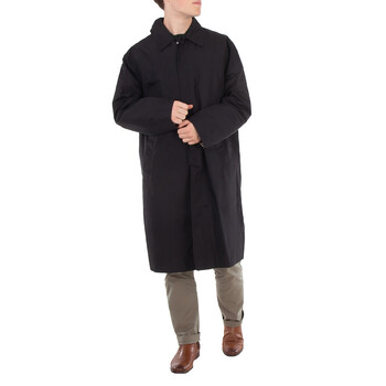 Burberry Men's Panelled Cotton Gabardine Car Coat In Black