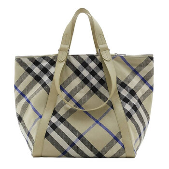 Burberry Check Jacquard Woven Shopper Tote 8075132 5045704317462