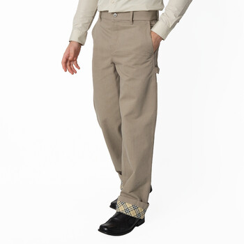 Burberry Double-Faced Cotton Chinos, Size Small 8083620