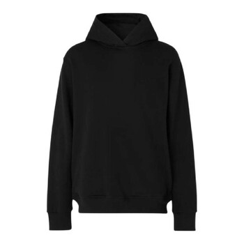 Burberry Half-Zip Wool Hooded Sweatshirt, Size Large 8075888
